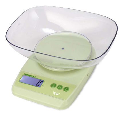 DPM Pure dose Verde, Trasparente Superficie piana Rettangolo Bilancia da cucina elettronica