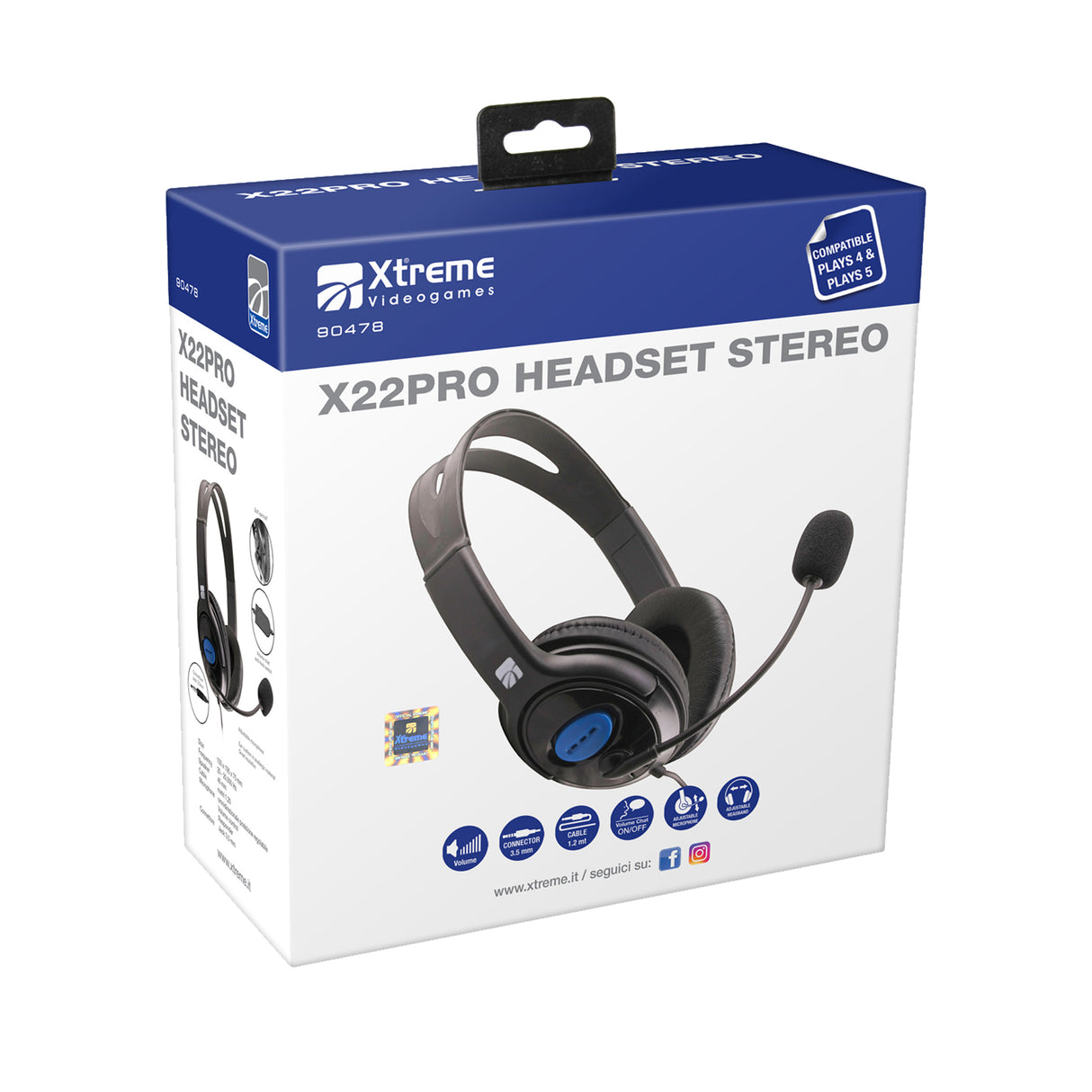 Xtreme 90478 Cuffia Gaming Stereo X22PRO