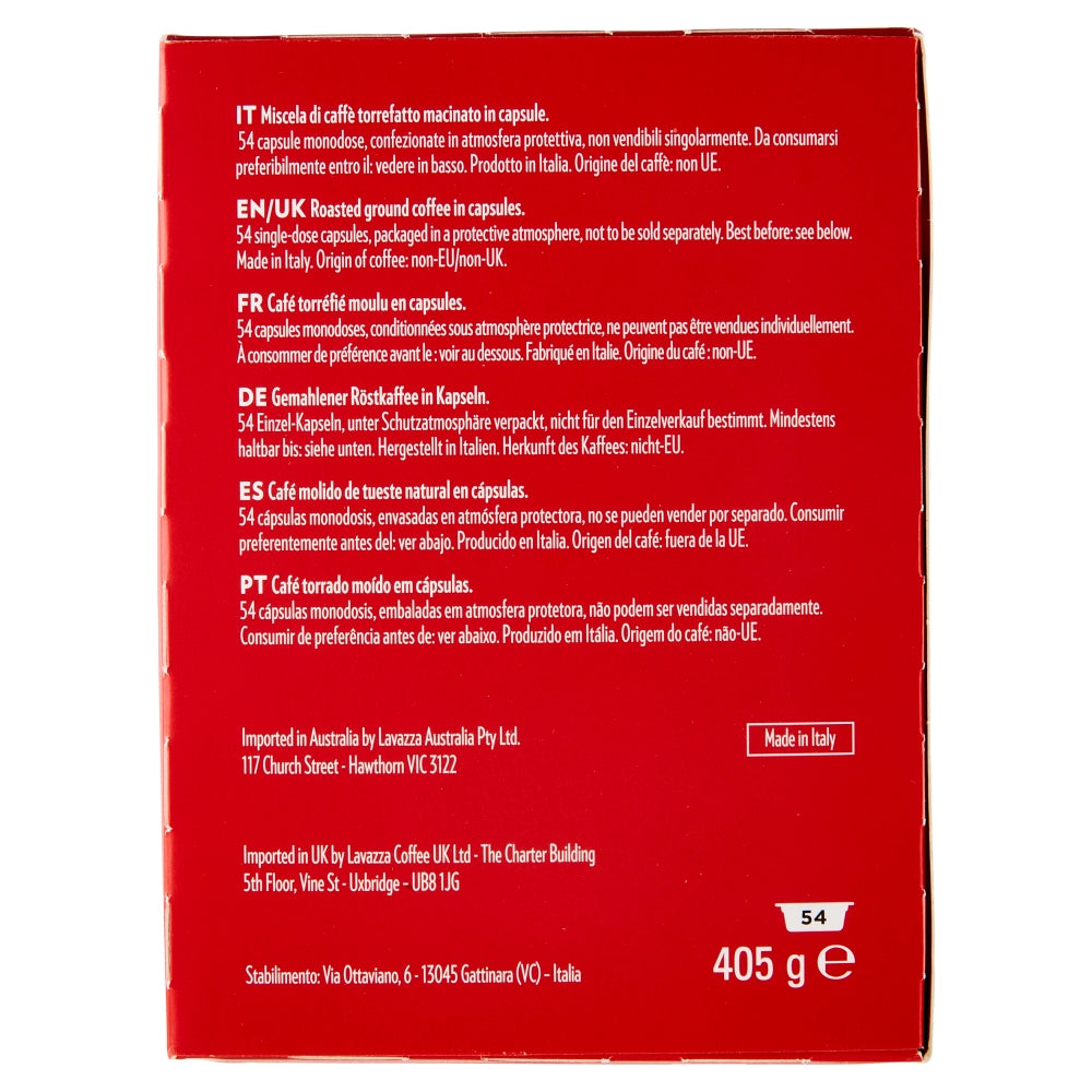 Lavazza A Modo Mio Qualità Rossa, 54 Capsule