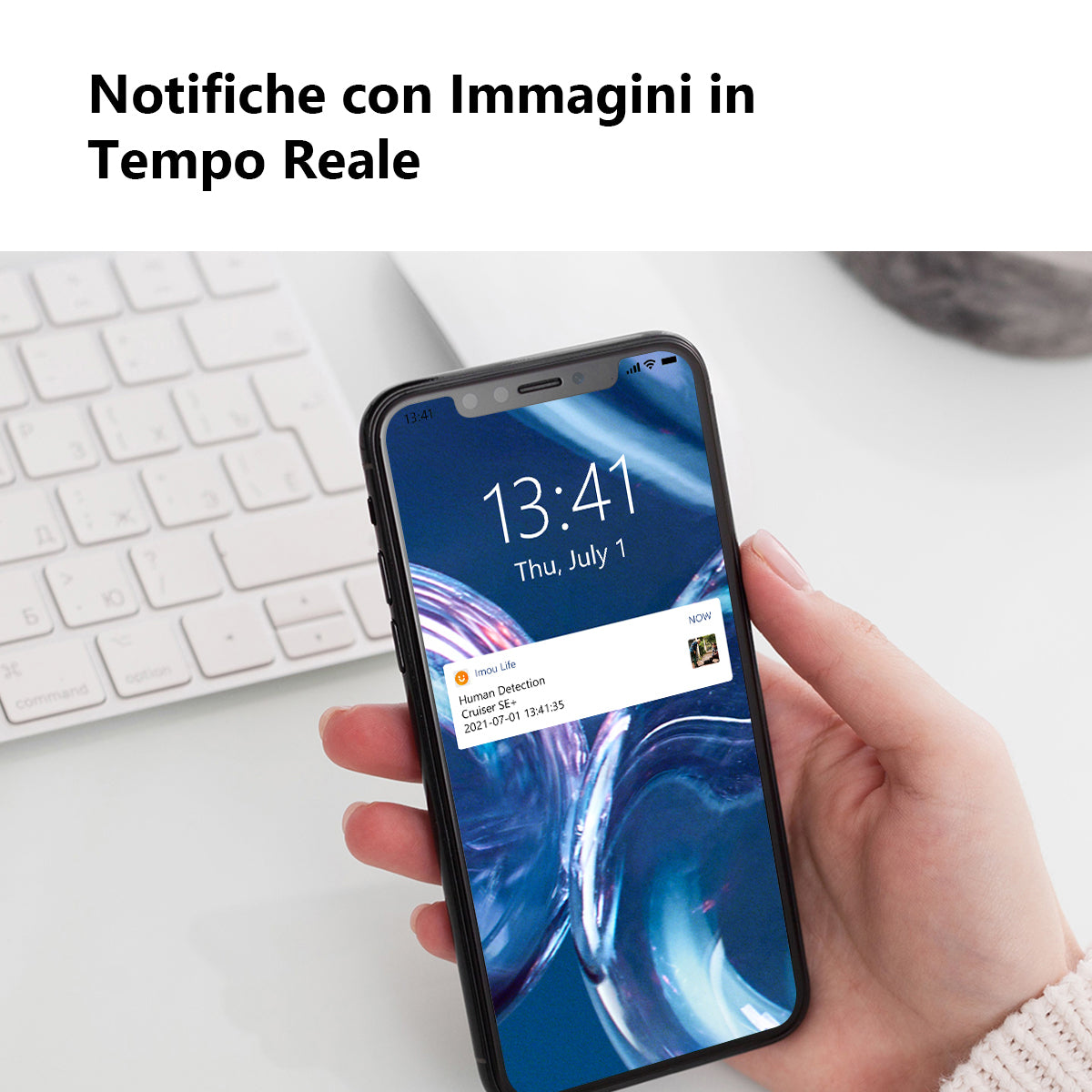 Imou Telecamera Cruiser SE+ 2MP Motorizzata da esterno con visione notturna a colori, sirena e faretto