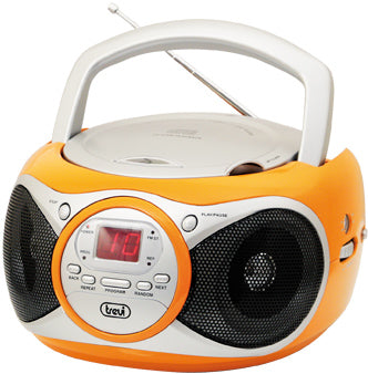 Trevi CD 512 Digitale 6 W AM, FM Arancione, Argento