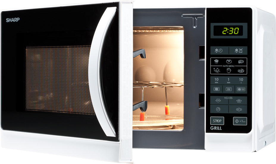 Sharp Home Appliances R-642 WW Bianco Microonde con grill Superficie piana 20 L 800 W