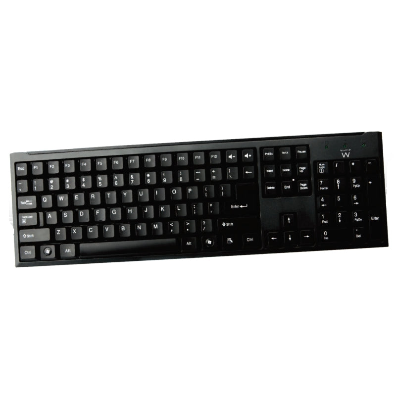 Ewent EW3108 tastiera Ufficio USB + PS/2 Italiano Nero