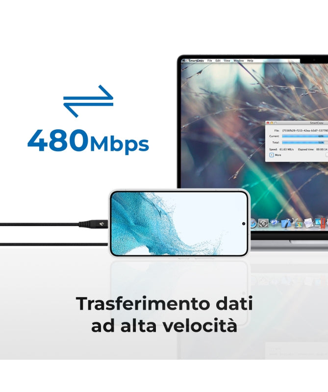 Vultech Cavo Type-C To Type-C 60W PD 3.0 1.2 M Nylon