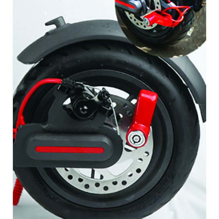 New Majestic 755450RD antifurto per bicicletta Rosso