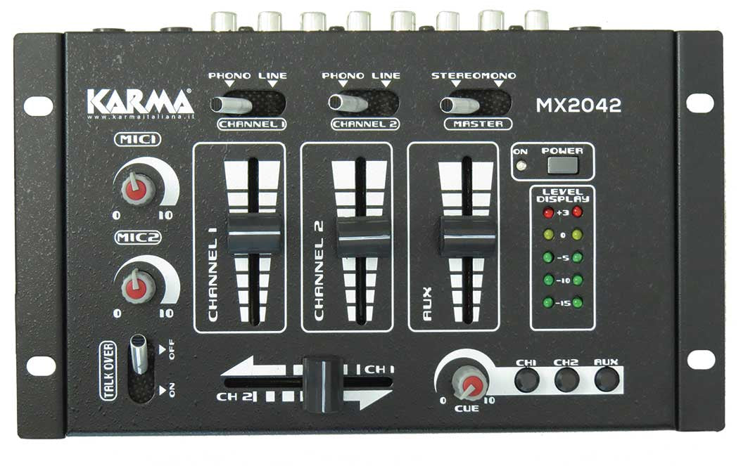 Karma Italiana MX 2042 mixer audio 4 canali 20 - 20000 Hz