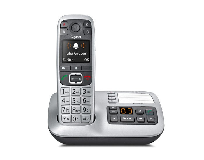Gigaset E 560 A telefono Telefono DECT Identificatore di chiamata Nero, Argento