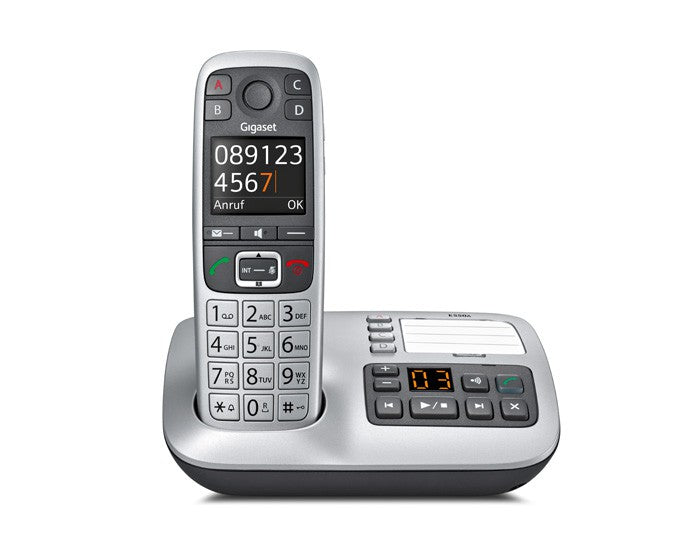 Gigaset E 560 A telefono Telefono DECT Identificatore di chiamata Nero, Argento