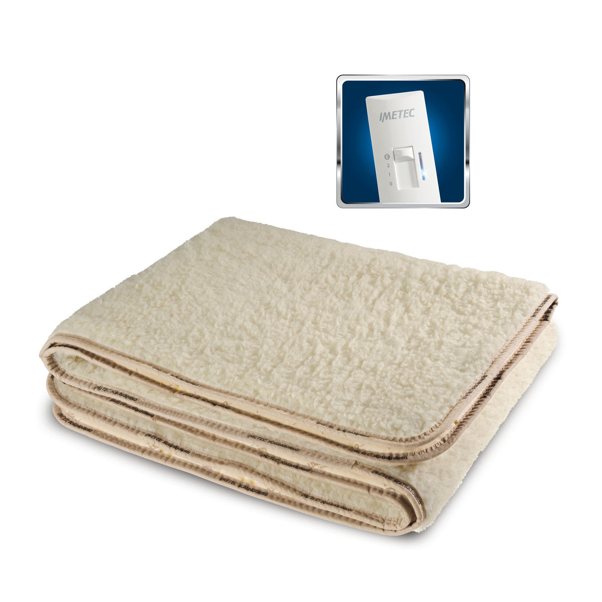 Imetec Scaldasonno Express Riscaldaletto elettrico 100 W Beige Tessuto, Lana