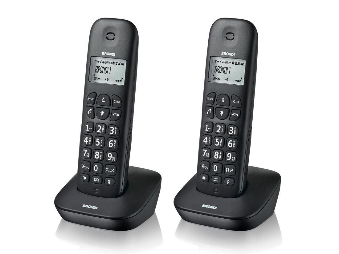 Brondi Gala Twin Telefono DECT Identificatore di chiamata Nero