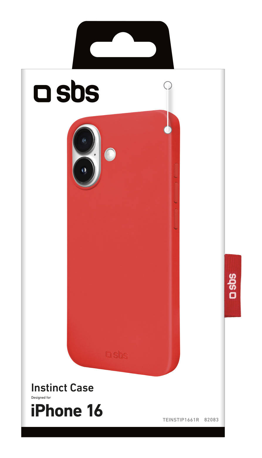 SBS TEINSTIP1661R custodia per cellulare 15,5 cm (6.1") Cover Rosso