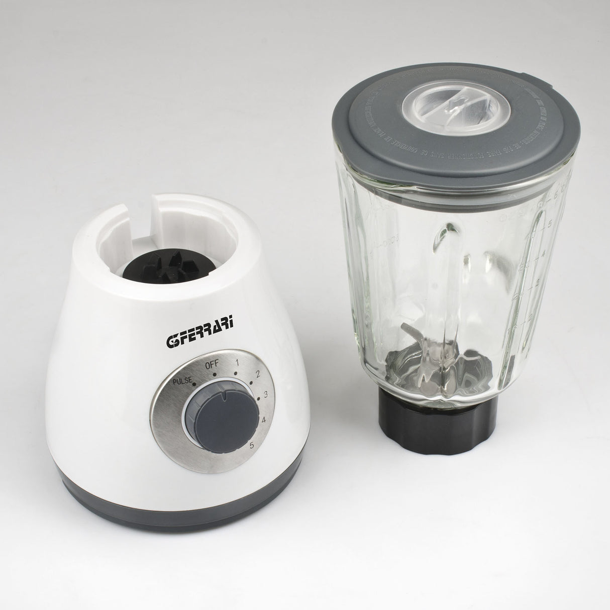 G3 Ferrari G20091 frullatore 1,5 L Frullatore da tavolo 400 W Grigio, Trasparente, Bianco