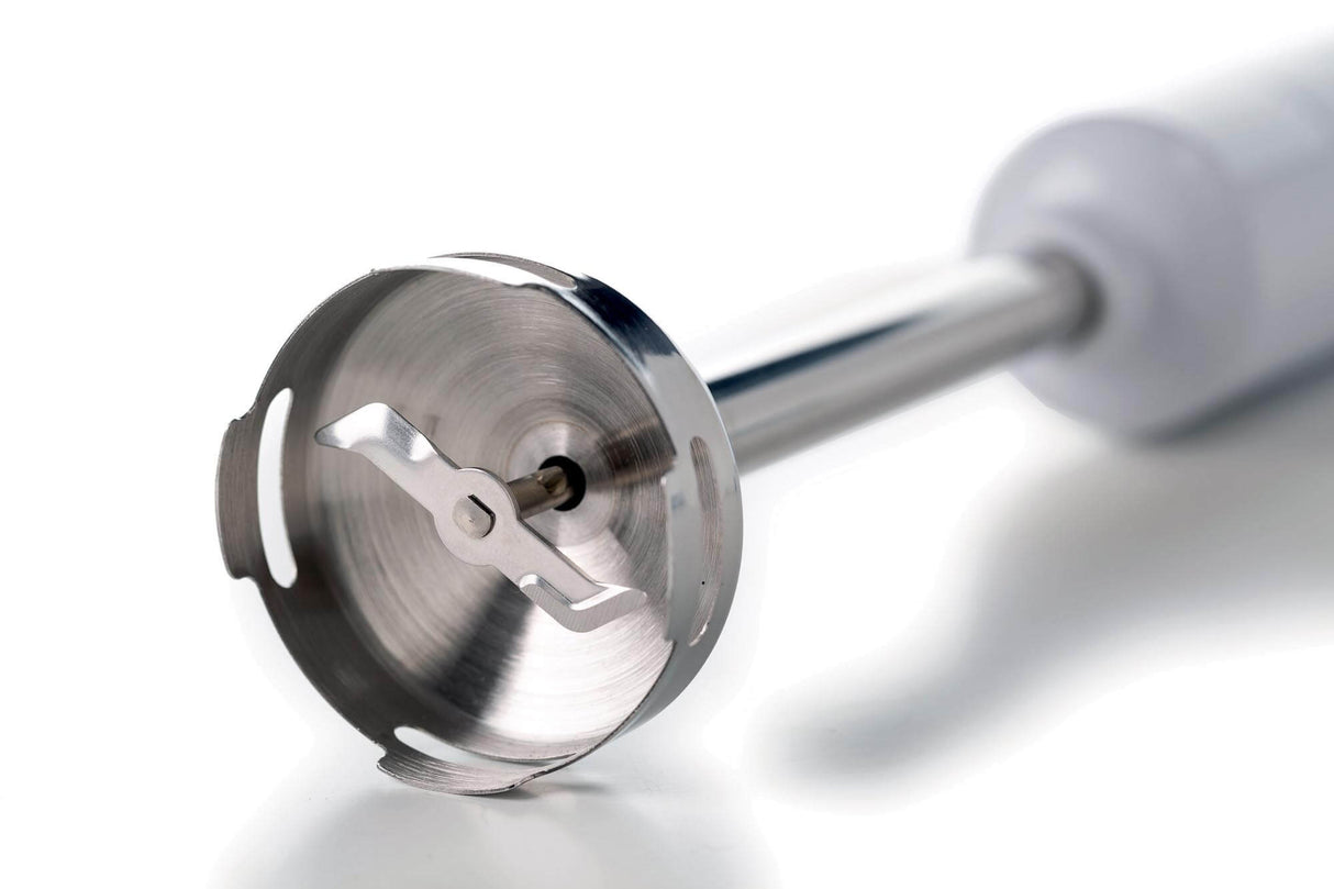 Ariete 601 Frullatore a immersione Breakfast, 700 W, 2 velocità, Lama in acciaio inox, Gamba removibile, Bicchiere trasparente, White & Aegean Teal