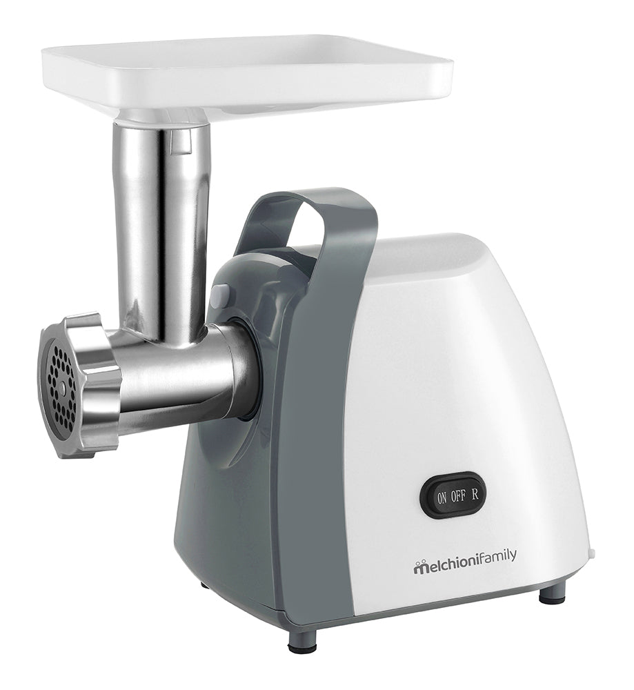 Melchioni 118420214 tritacarne 250 W Grigio, Acciaio inox, Bianco