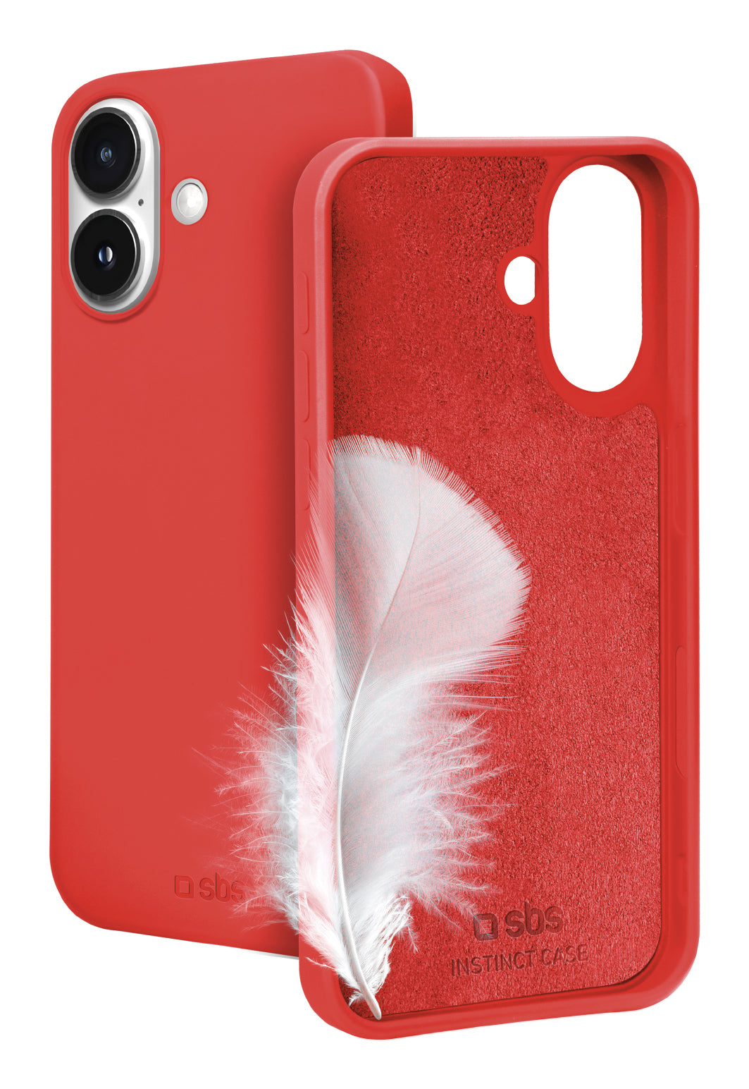 SBS TEINSTIP1661R custodia per cellulare 15,5 cm (6.1") Cover Rosso