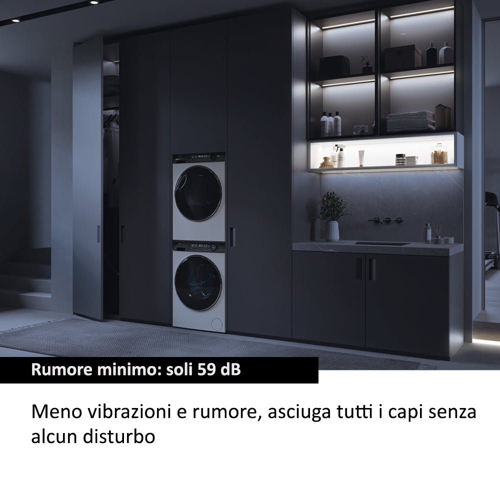Haier I-Pro Series 7 Plus HD90-A3Q979U1 asciugatrice Libera installazione Caricamento frontale 9 kg A+++ Bianco