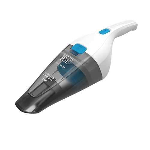 Black & Decker NVC115JL aspirapolvere senza filo Grigio, Bianco Senza sacchetto