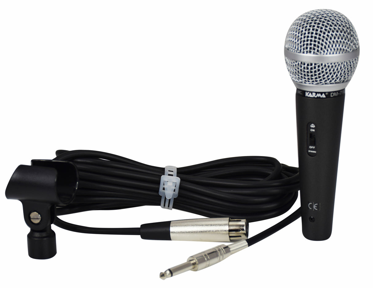 Karma Italiana DM 790 microfono Nero Microfono per palco/spettacolo