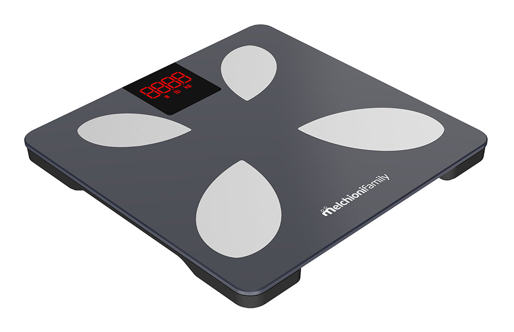 Melchioni PIUMA Quadrato Grigio, Bianco Bilancia pesapersone elettronica