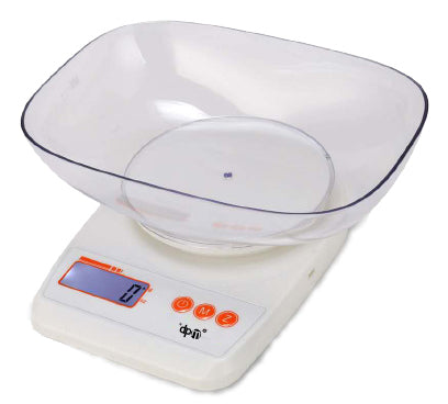 DPM Pure dose Arancione, Trasparente, Bianco Superficie piana Rettangolo Bilancia da cucina elettronica