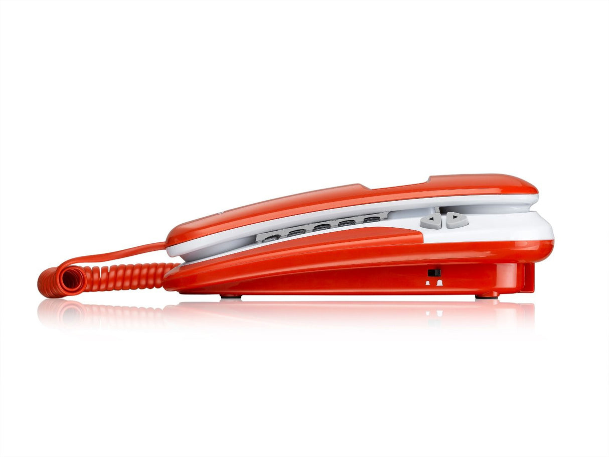 Brondi KENOBY CID Telefono analogico Identificatore di chiamata Rosso, Bianco