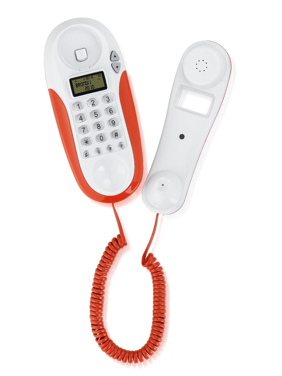 Brondi KENOBY CID Telefono analogico Identificatore di chiamata Rosso, Bianco