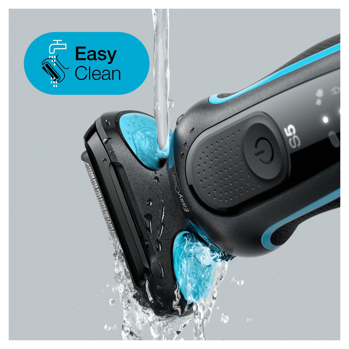 Braun Series 5 50-M1000s Rasoio Nero, Blu