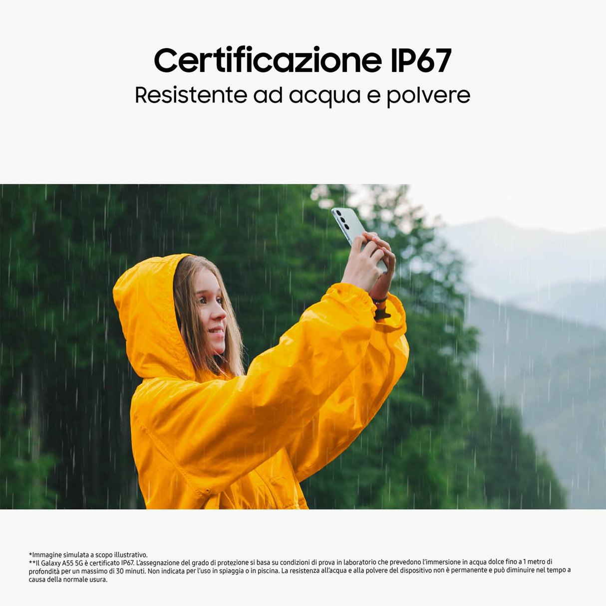 Samsung Galaxy A55 5G Display FHD+ Super AMOLED 6.6”, Android 14, 8GB RAM, 256GB, Dual SIM, Batteria 5.000 mAh, Awesome Iceblue