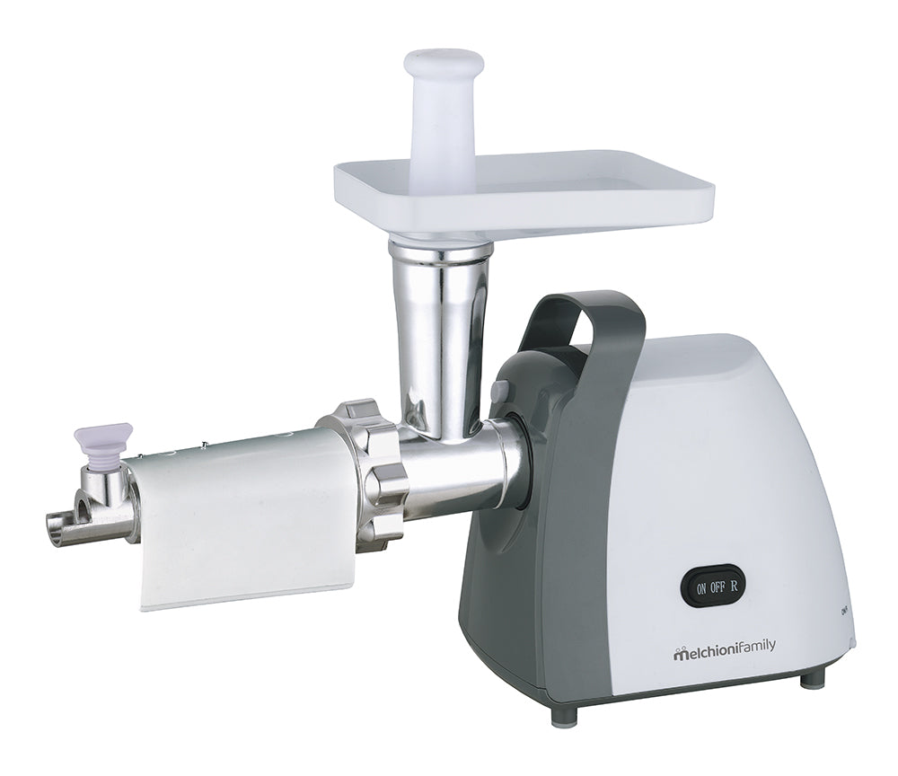 Melchioni 118420214 tritacarne 250 W Grigio, Acciaio inox, Bianco