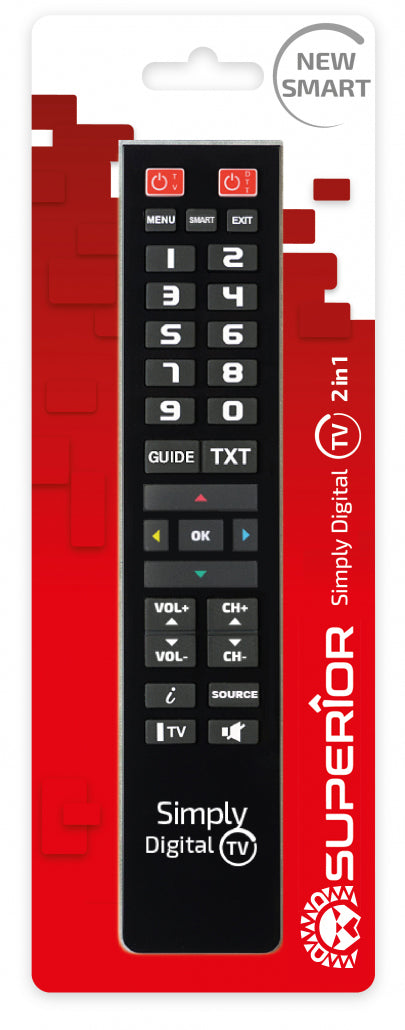Superior Electronics Simply + telecomando TV Pulsanti