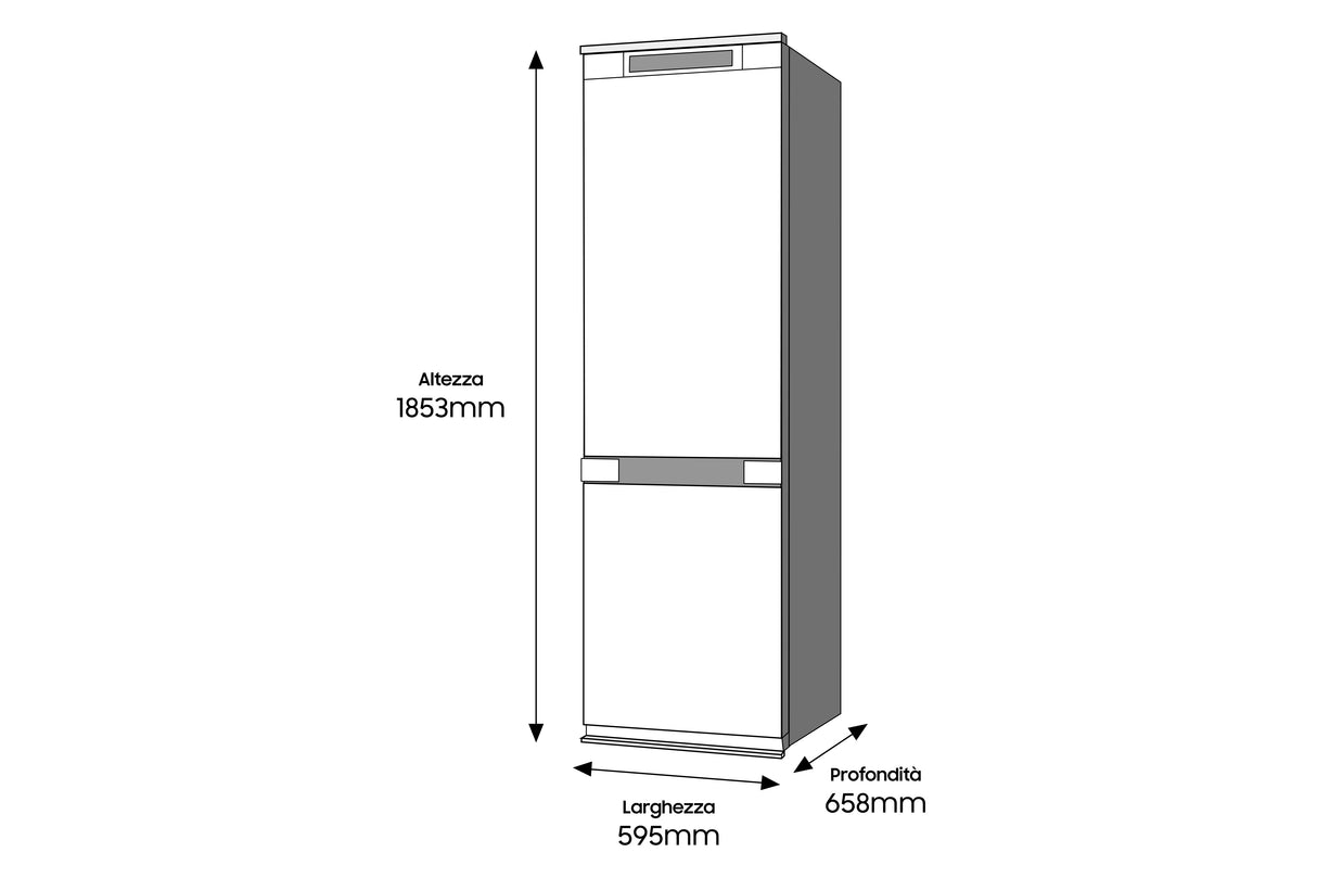 Samsung RB34T673EWW Libera installazione 340 L E Bianco