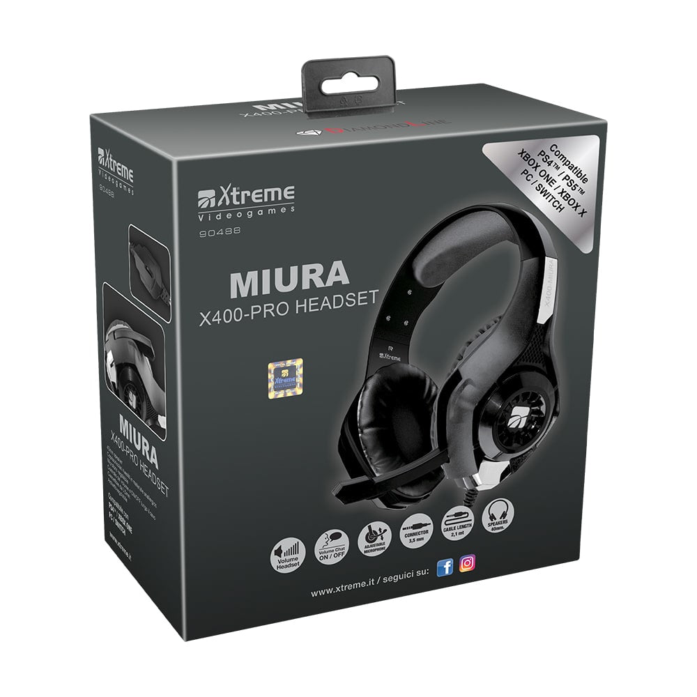 Xtreme 90488 Cuffia Gaming Miura