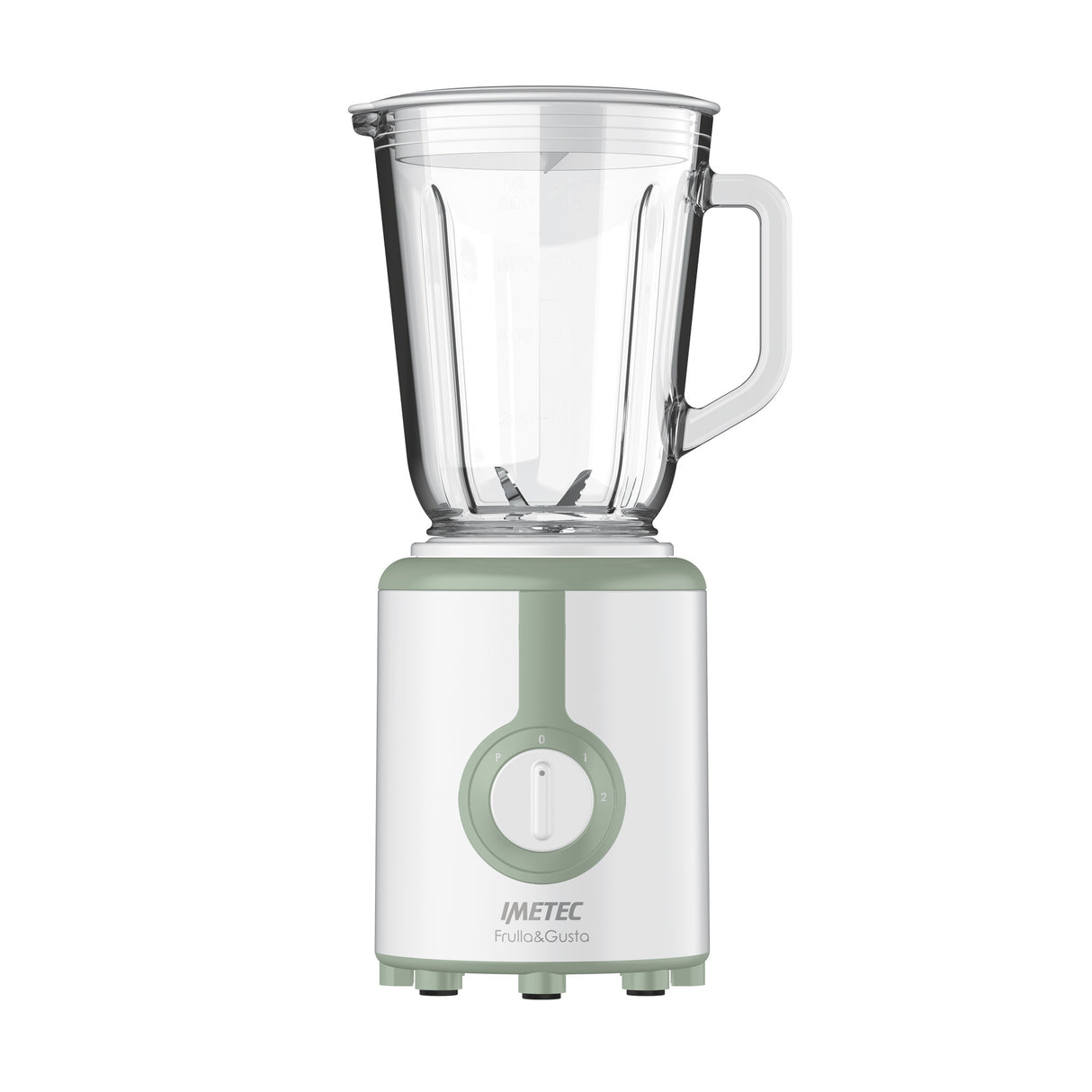 Imetec Frulla&Gusta 0,8 L Frullatore da tavolo 500 W Verde, Trasparente, Bianco