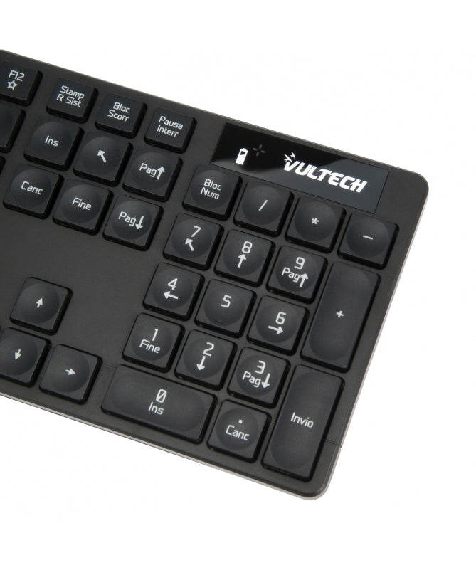 Vultech Kit Tastiera e Mouse Wireless