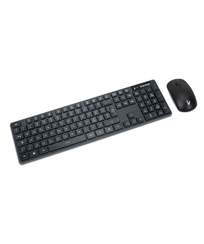 Vultech Kit Tastiera e Mouse Wireless