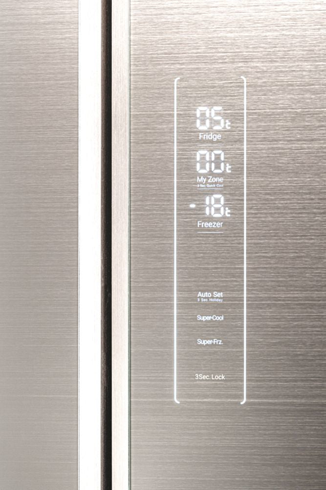 Haier Cube 83 Serie 7 HTF-508DGS7 frigorifero multi-door Libera installazione 537 L F Grigio