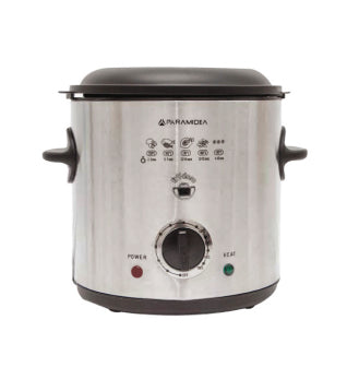 Pyramidea FRG1500 friggitrice Singolo 1,5 L Indipendente 900 W Nero, Acciaio inox