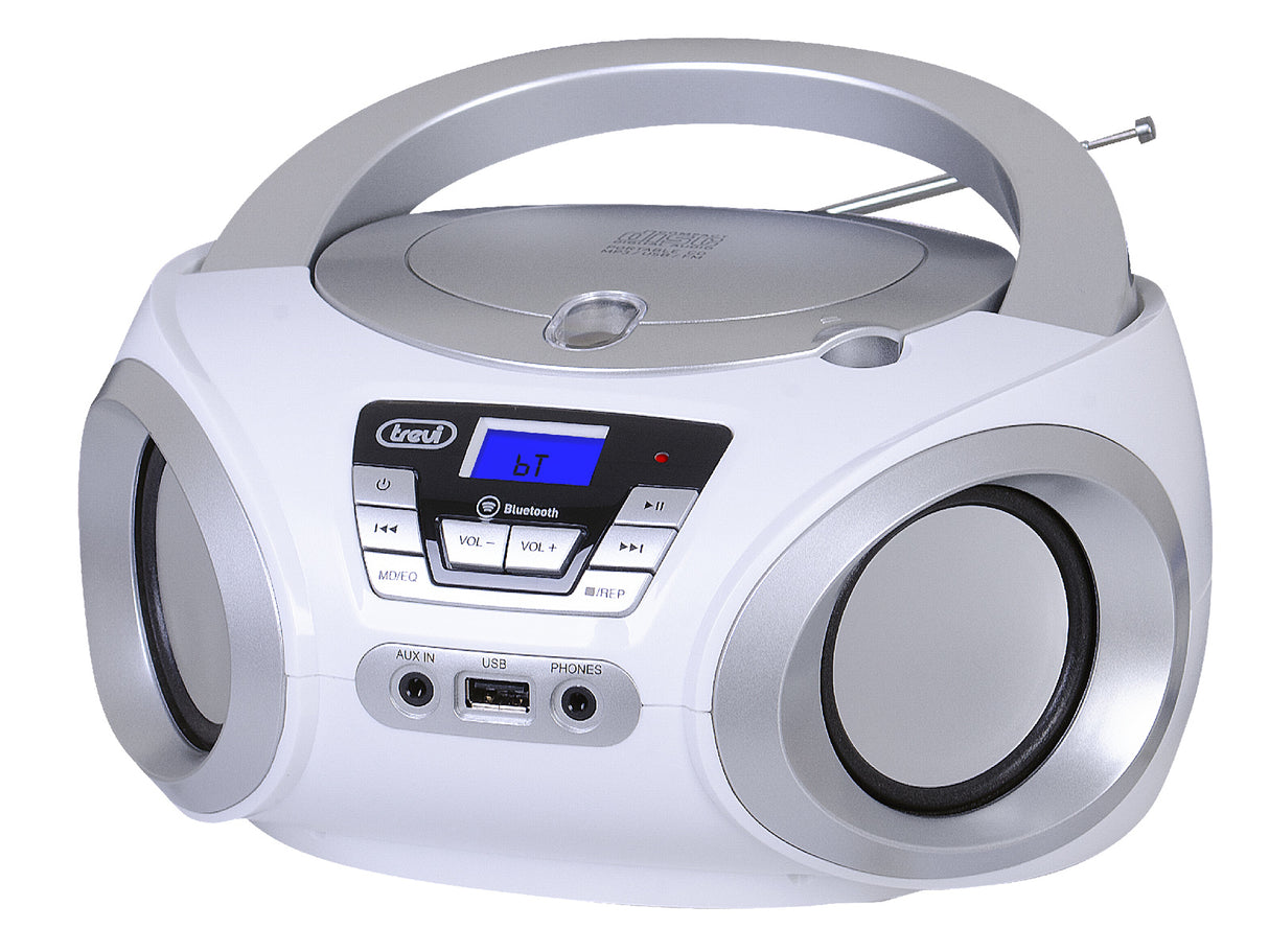 Trevi STEREO PORTATILE BOOMBOX CD WIRELESS USB AUX-IN CMP 544 BT BIANCO