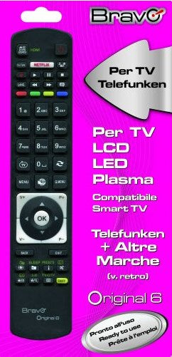 Bravo Original 6 telecomando IR Wireless TV Pulsanti