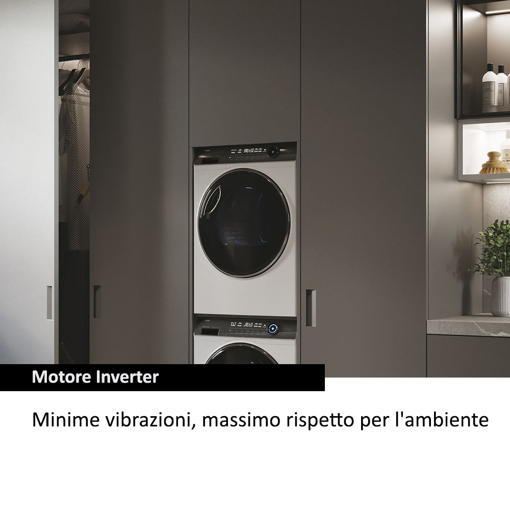 Haier I-Pro Series 7 Plus HD90-A3Q979U1 asciugatrice Libera installazione Caricamento frontale 9 kg A+++ Bianco