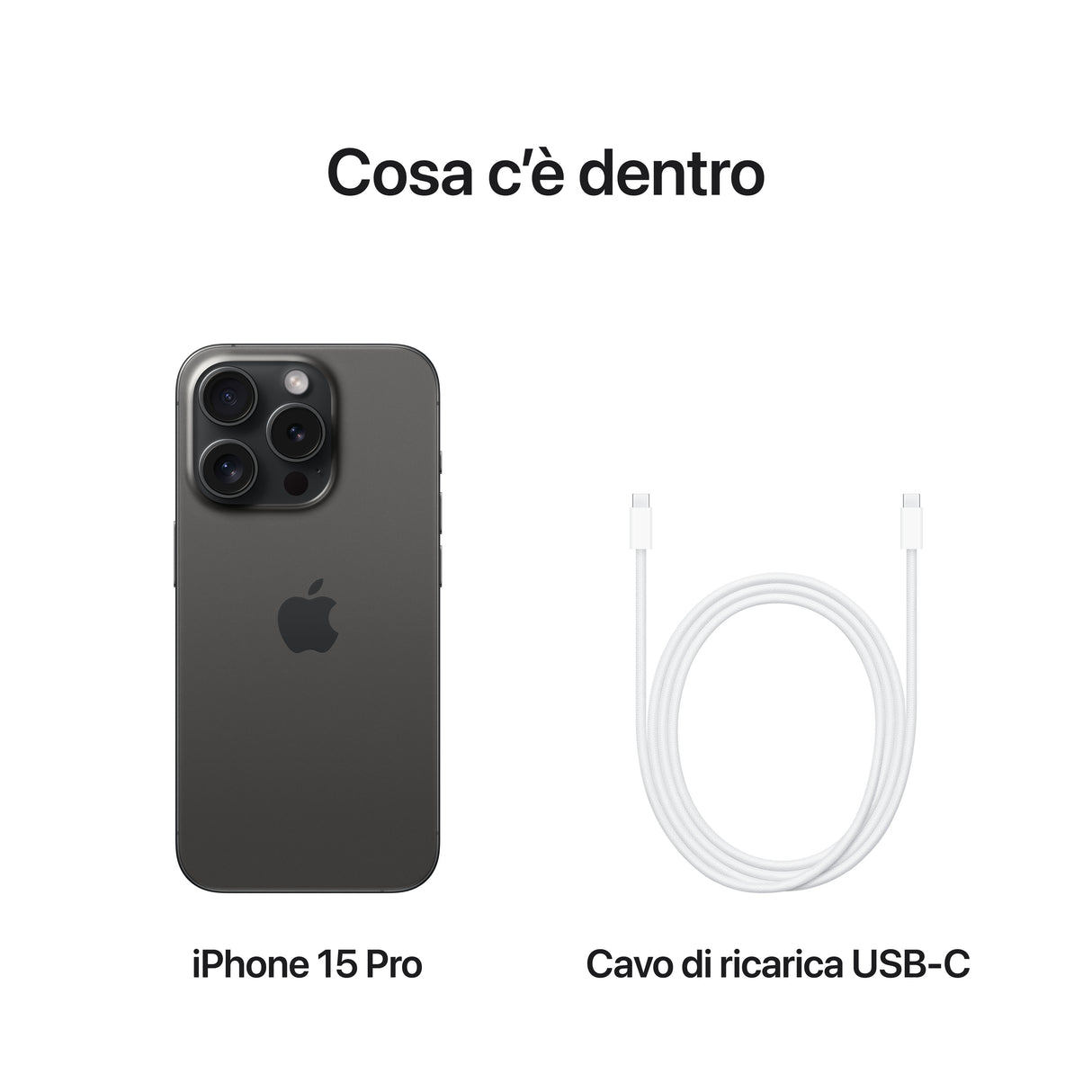Apple iPhone 15 Pro 128GB Titanio Nero