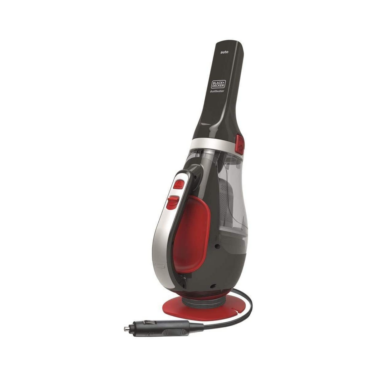 Black & Decker ADV1200 aspirapolvere senza filo Grigio, Rosso Senza sacchetto