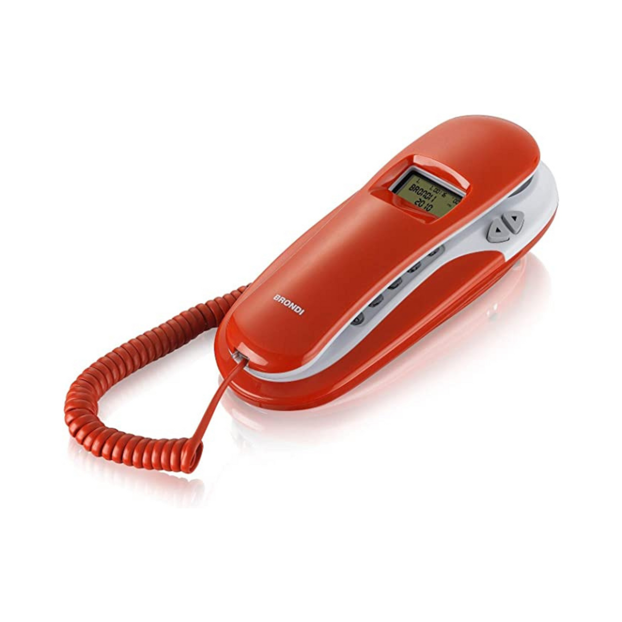 Brondi KENOBY CID Telefono analogico Identificatore di chiamata Rosso, Bianco