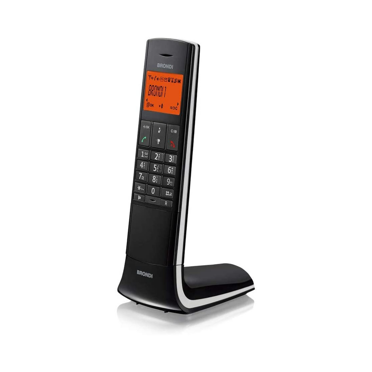 Brondi Lemure Telefono DECT Identificatore di chiamata Nero