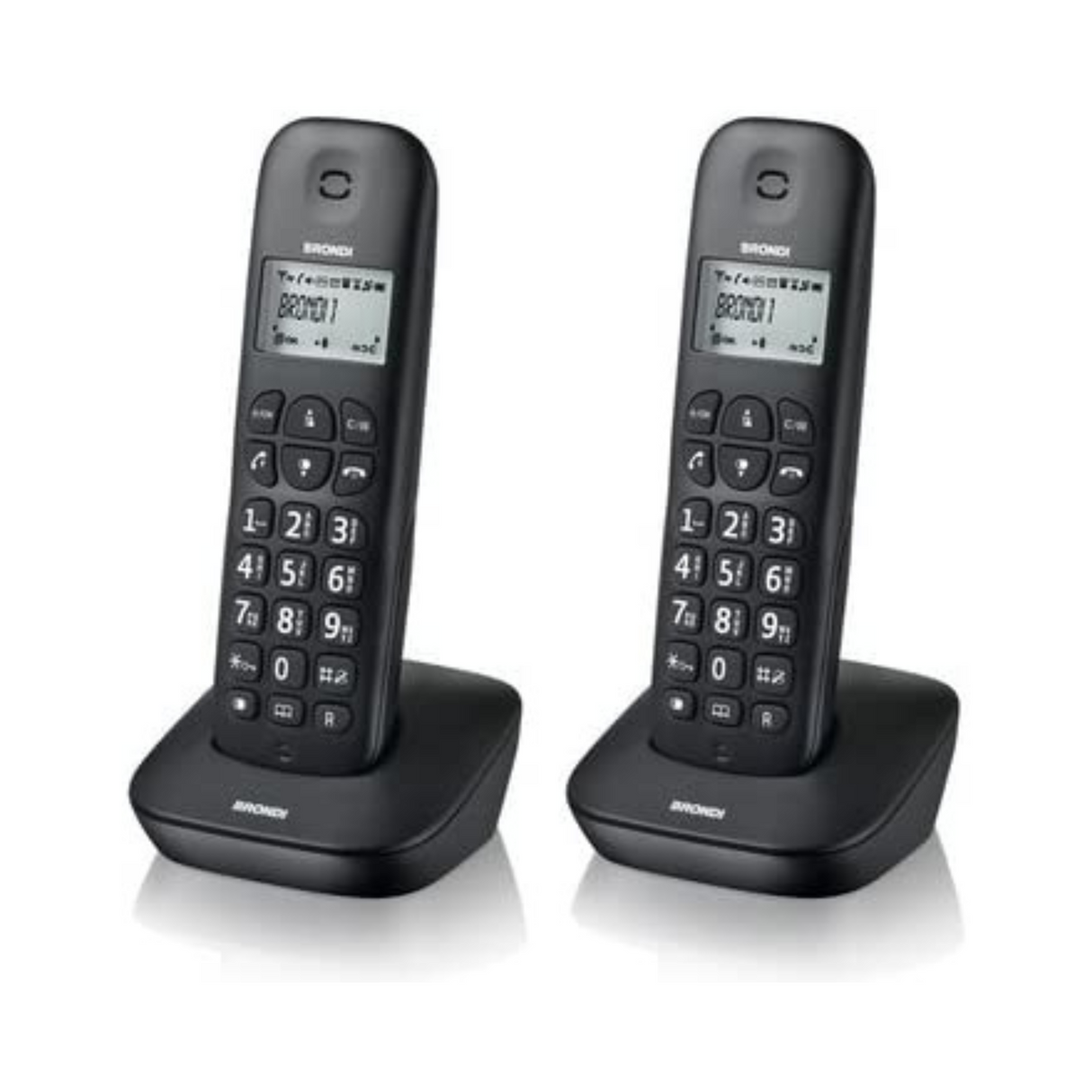 Brondi Gala Twin Telefono DECT Identificatore di chiamata Nero