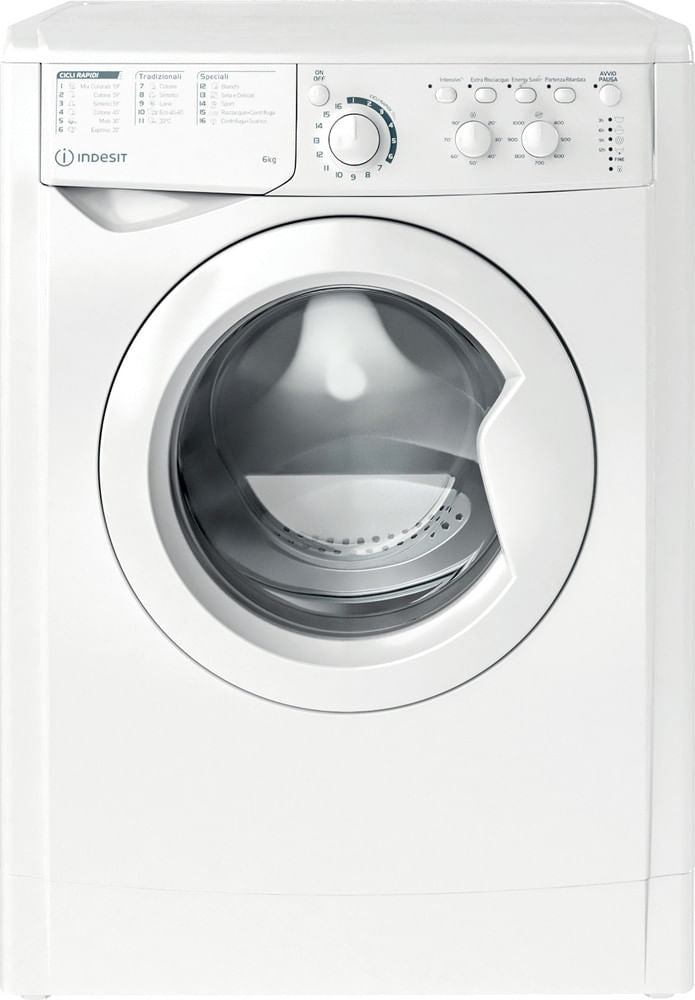 Indesit Lavatrice a libera installazione EWC 61051 W IT N - EWC 61051 W IT N