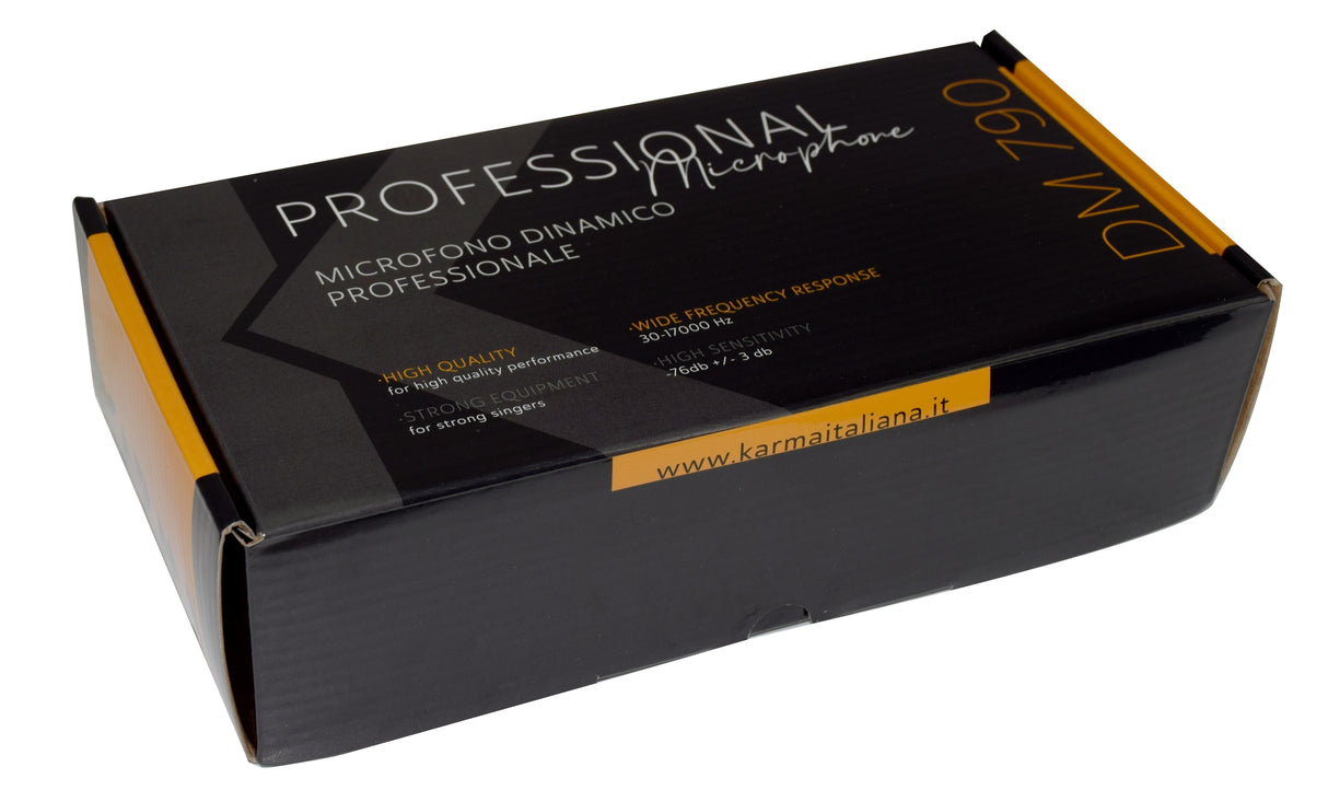 Karma Italiana DM 790 microfono Nero Microfono per palco/spettacolo
