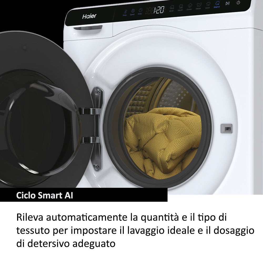 Haier MiniDrum, Lavatrice, 5kg, Classe A, Bianco, HW50-BP12307-S