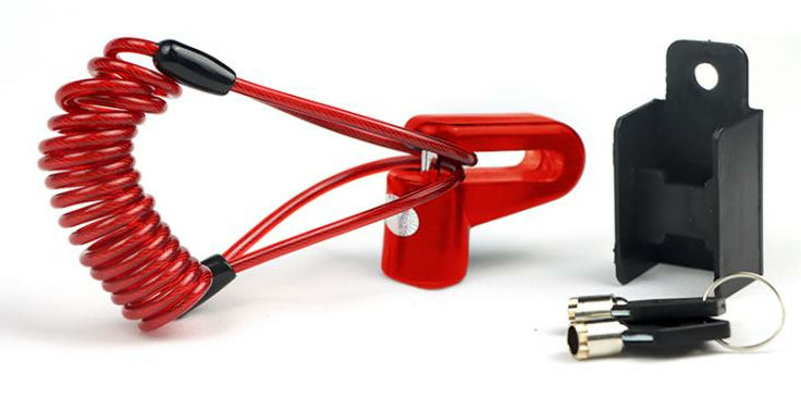 New Majestic 755450RD antifurto per bicicletta Rosso