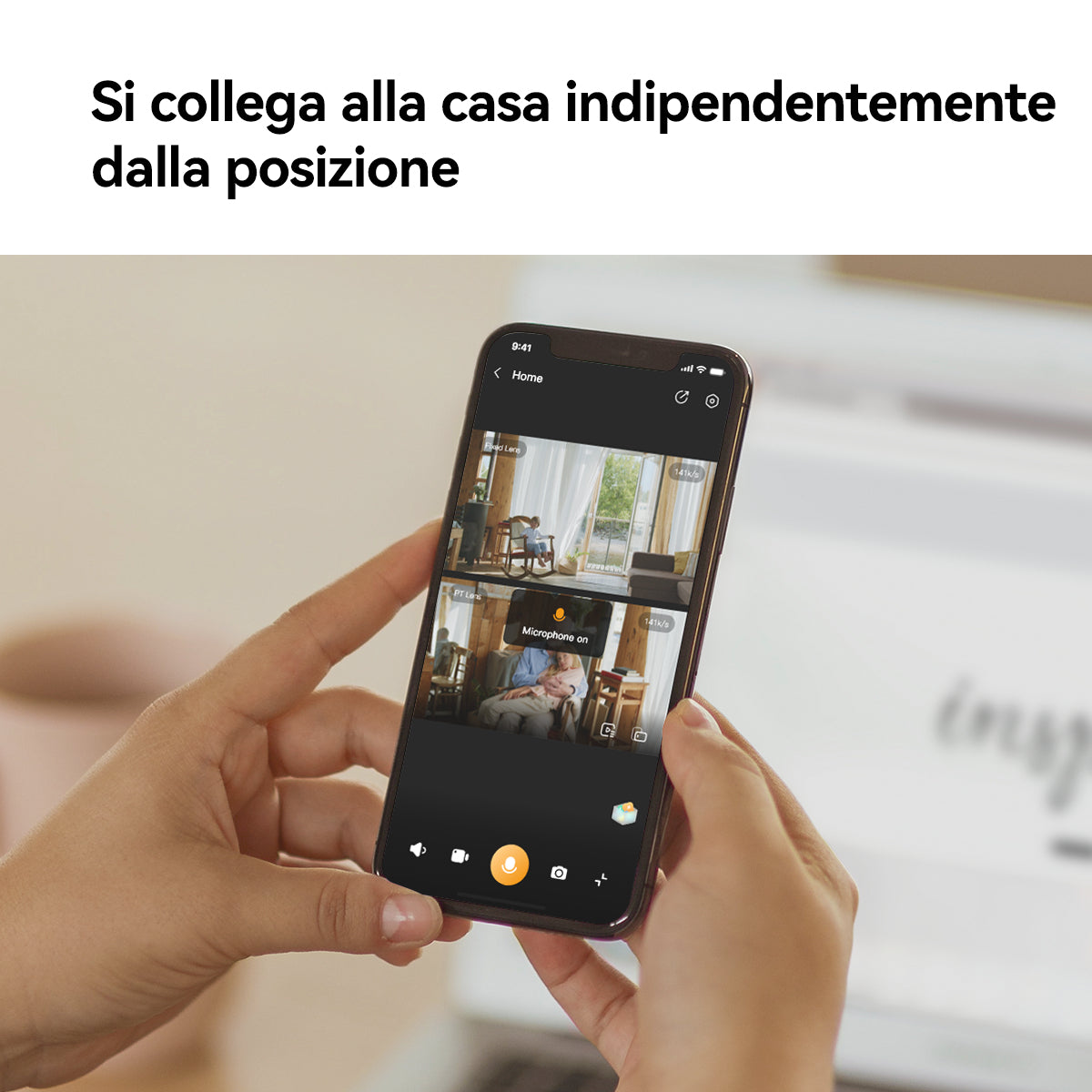 Imou Ranger DUAL 3K(3MP+3MP) Telecamera WiFi Interno con Doppia Lente, 360°PTZ Telecamera da Interno, Rilevamento Umano, Tracciamento Intelligente, Visione Notturna a Colori, Modalità Privata 2,4ghz